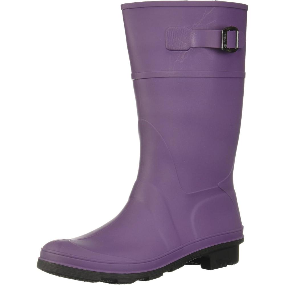 imageKamik Kids Raindrops Rain BootsTurquoiseEggplant
