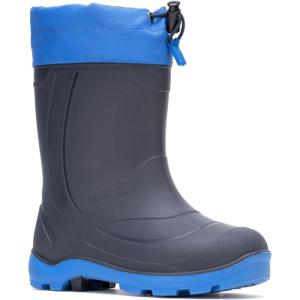 Kamik Snobuster 1, Snow Boots for Kids, Warm + Waterproof Kids Boots(Blue)