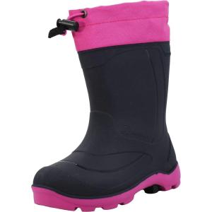 Kamik Snobuster 1, Snow Boots for Kids, Warm + Waterproof Kids Boots(Navy/Magenta/Magenta)