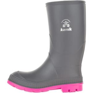 Kamik Unisex-Child Stomp(Charcoal/Magenta)