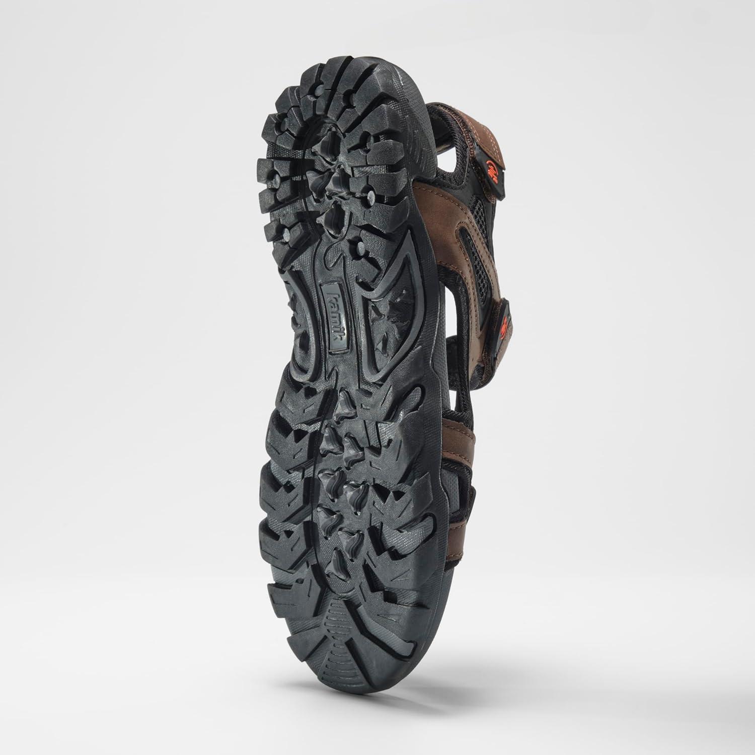 imageKamik Mens Ankle Strap SandalsBrown