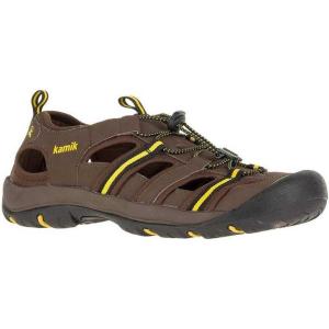 Kamik Men’s Fischer Fisherman Sandal(Brown)