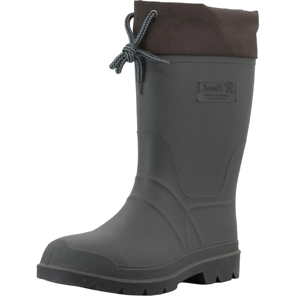 imageKamik Forester Insulated  Waterproof Rubber Snow Boots Snow Boots for MenKhakiDark Brown