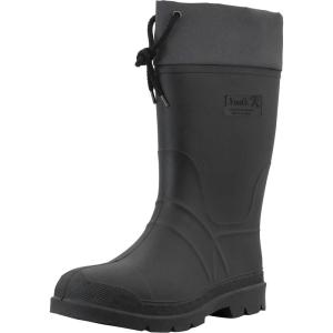Kamik Forester Insulated + Waterproof Rubber Snow Boots, Snow Boots for Men(Black/Charcoal)