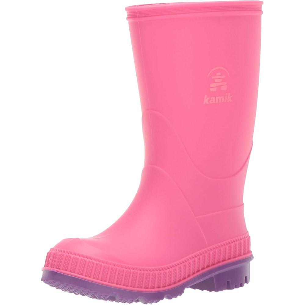 imageKamik Stomp Kids Rain Boots 100 Waterproof Kids BootsPink