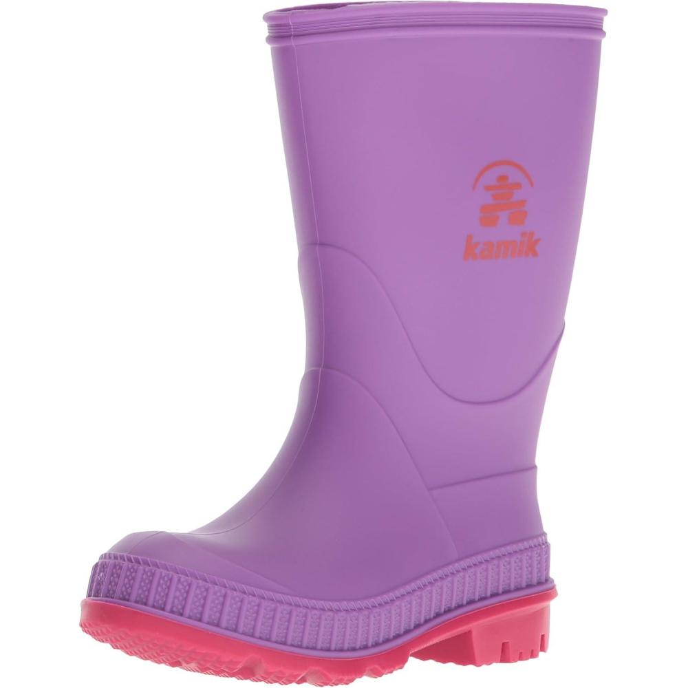 imageKamik Stomp Kids Rain Boots 100 Waterproof Kids BootsPurple