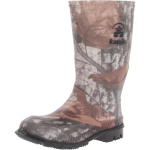 Kamik Stomp Kids Rain Boots, 100% Waterproof Kids Boots(Camouflage)
