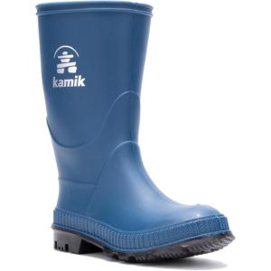 Kamik Stomp Kids Rain Boots, 100% Waterproof Kids Boots(Light Navy)