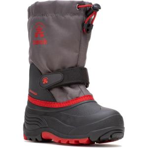 Kamik Waterbug 5 Snow Boots for Kids, Warm + Waterproof Kids Boots(Charcoal)