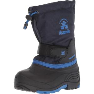 Kamik Waterbug 5 Snow Boots for Kids, Warm + Waterproof Kids Boots(Navy/Blue)