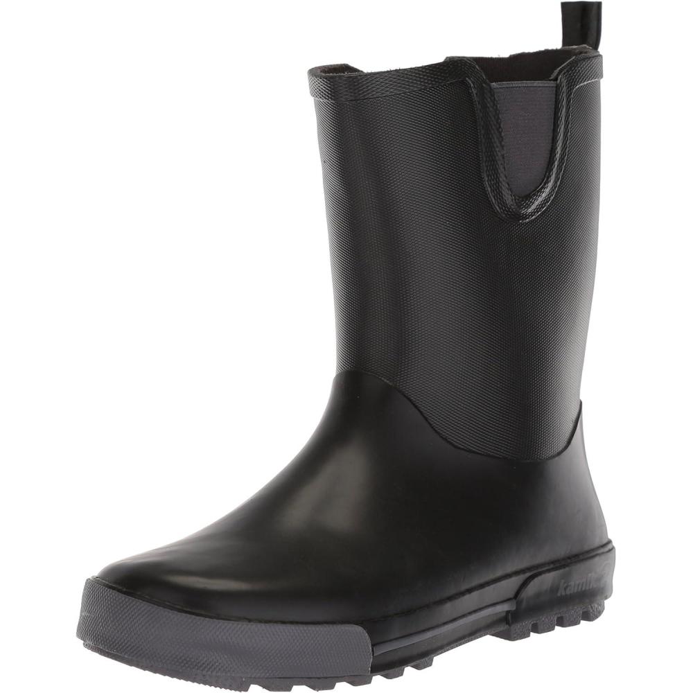 imageKamik UnisexChild Rainplay Rain BootBlackCharcoal
