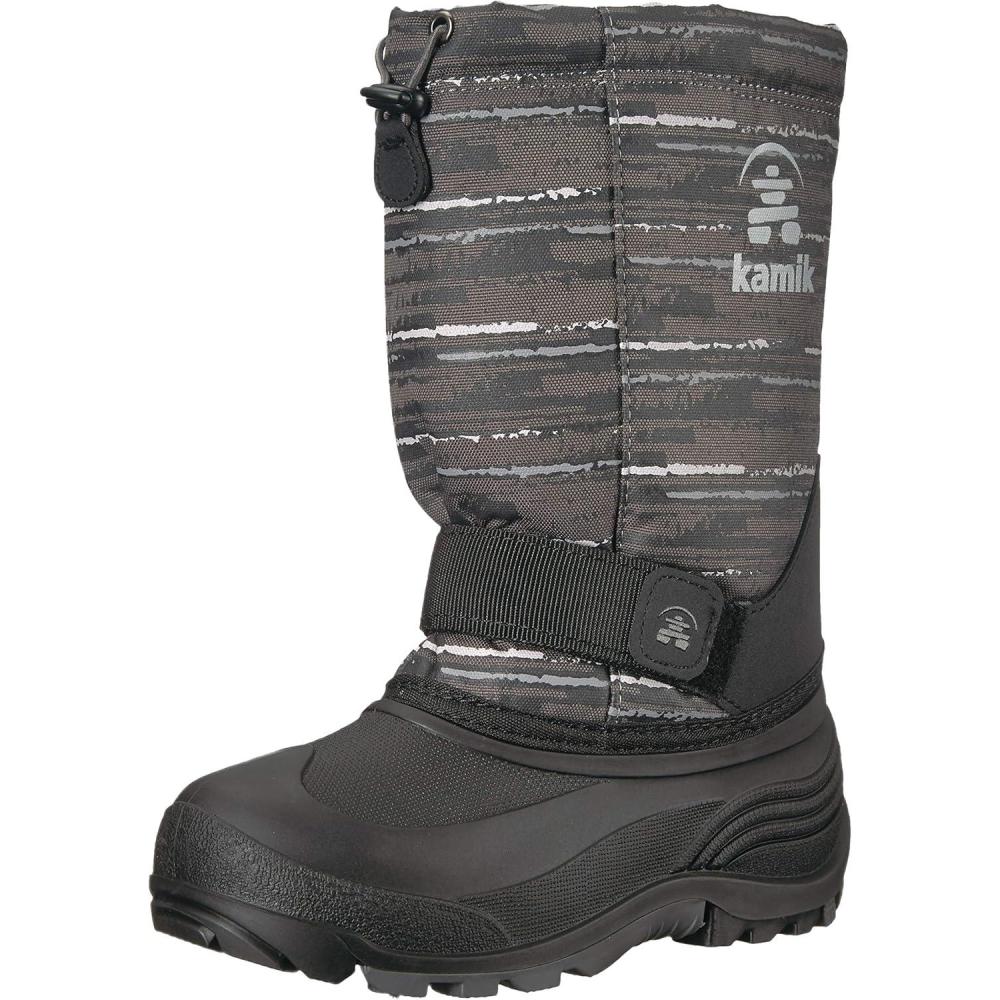 imageKamik UnisexChild Rocket2 Snow BootBlackCharcoal
