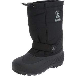 Kamik Kids Rocket Insulated Winter Boots,Black,4