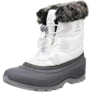 Kamik Momentum L2 Snow Boots for Women, Insulated + Thermal Winter Boots for Women(White)