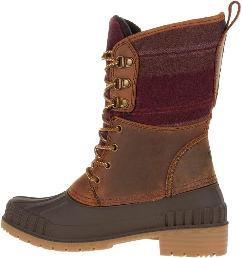 imageKamik Womens Sienna 2 Winter BootDark BrownRed Plaid